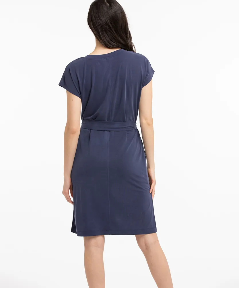 Eco-Friendly Relaxed Side Slit Dress