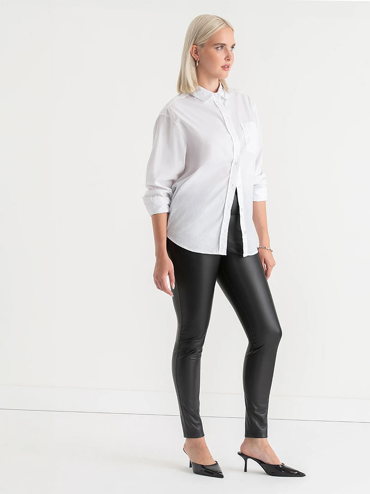 Faux Leather Legging