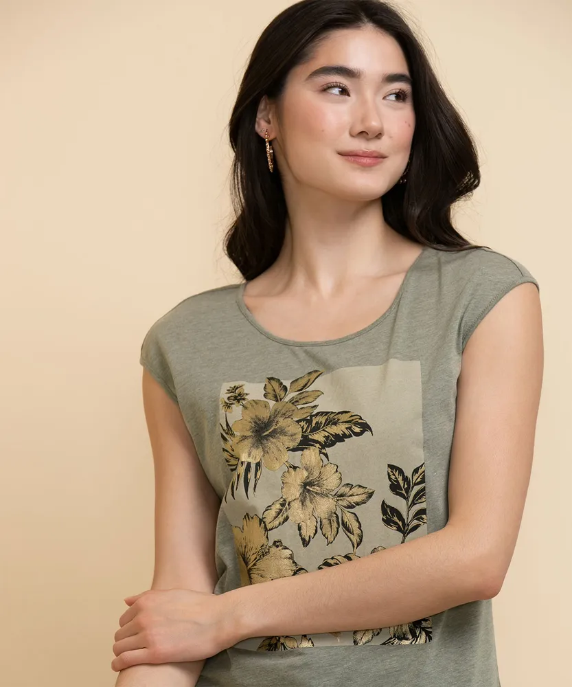 Crew Neck Extend Sleeve Tee