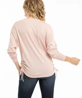 Ruched Side Ribbed Top