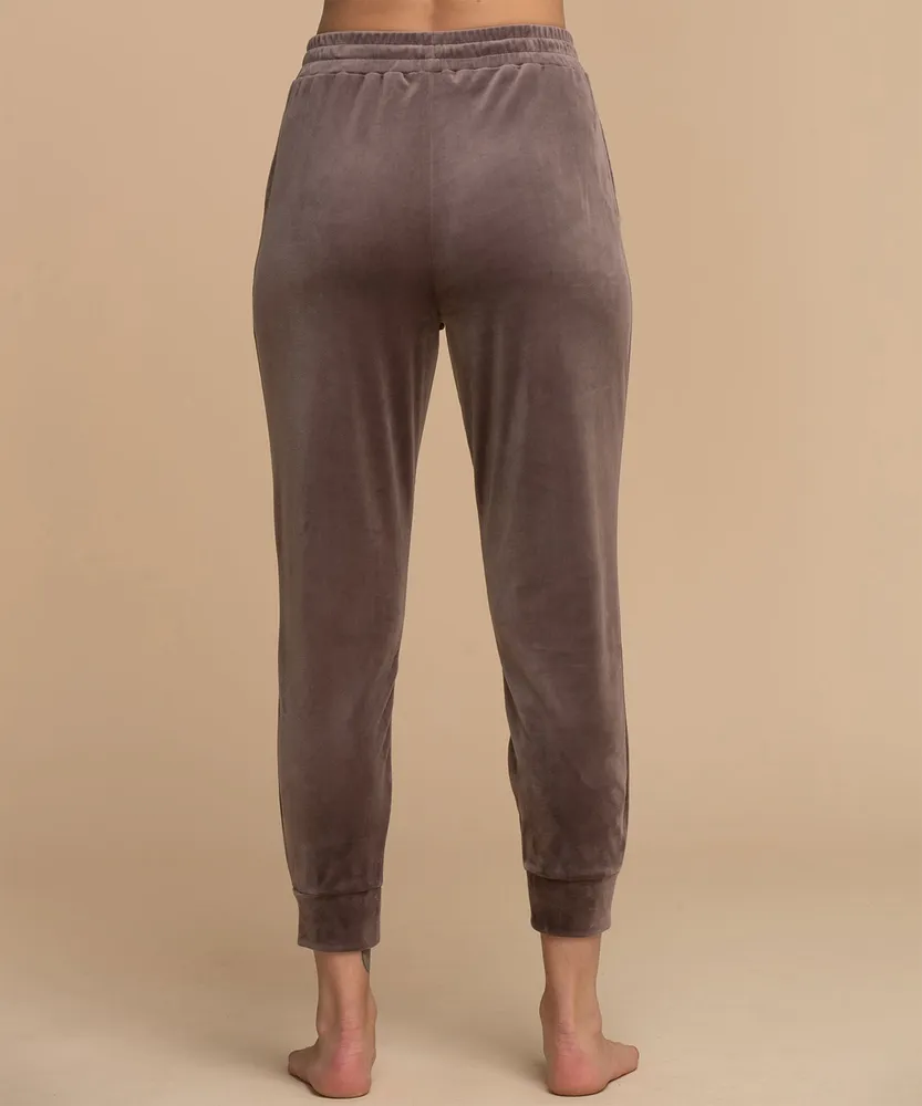 Velour Pintuck Jogger