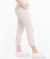 Matte Sateen Straight Crop Pant
