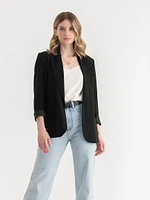 Shawl Collar Open Front Blazer