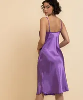 Bebe Satin Cowl Strappy Dress