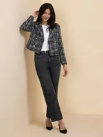 Cropped Boucle Blazer