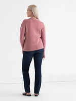 Pearl Collar Pullover Sweater