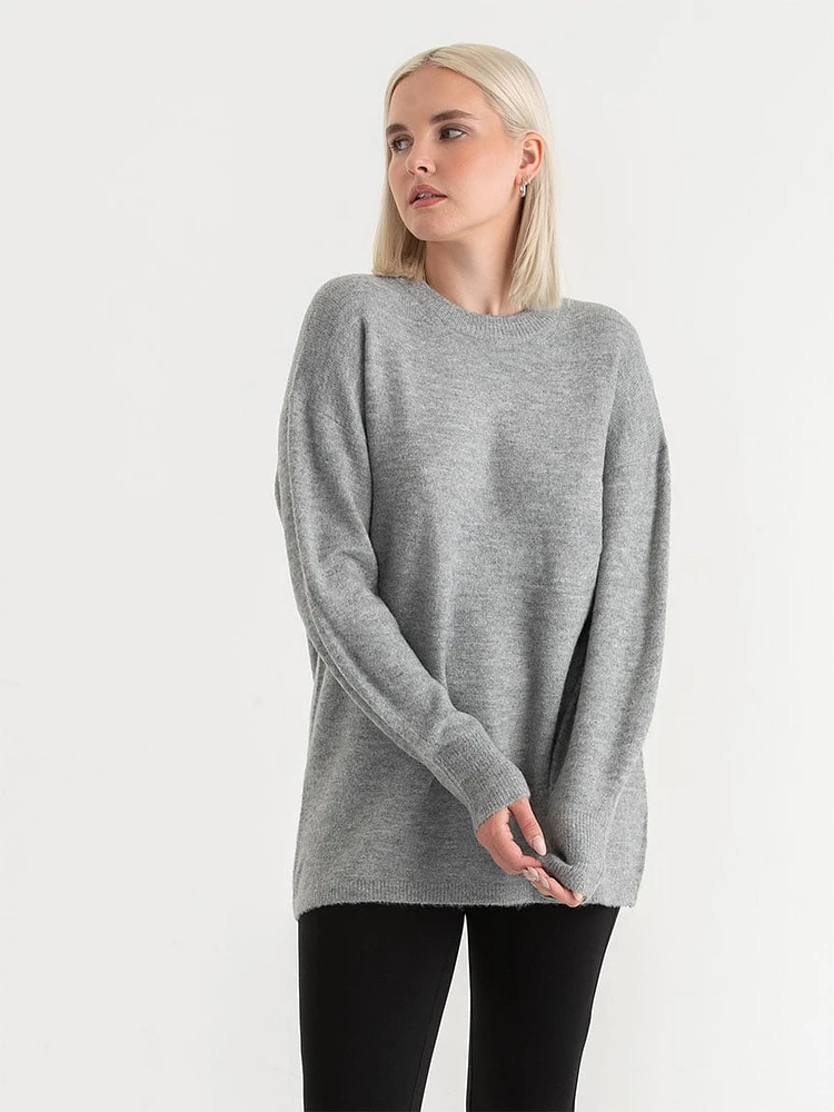 Relaxed Mossy Tunic Sweater