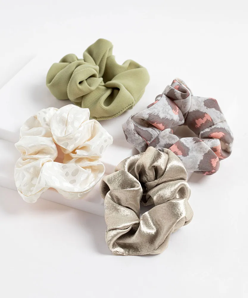 Assorted Scrunchie 4-Pack