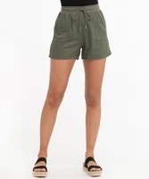 Pocketed Drawstring Short