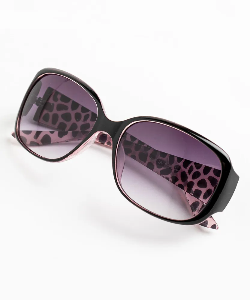 Purple Leopard Sunglasses