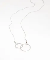 Double Circle Pendant Necklace