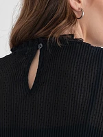 Flock Dot Blouse with Cami