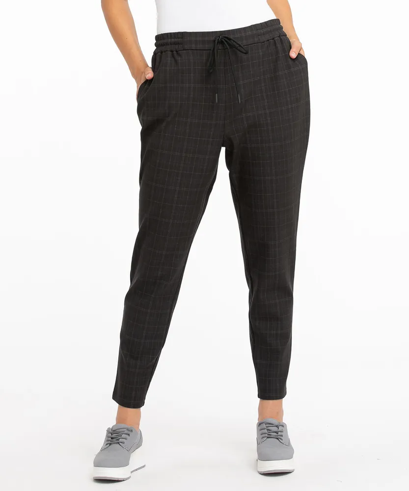 Luxe Ponte Tapered Drawstring Pant