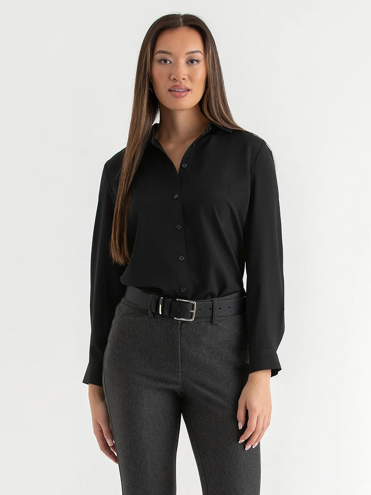 Nicole Long Sleeve Collared Shirt