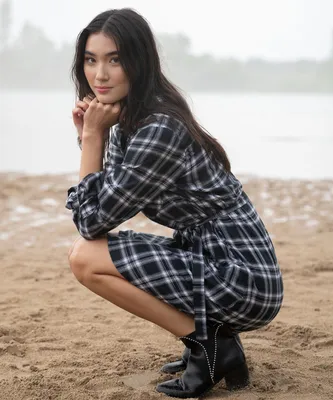 Flannel Shirt Dress