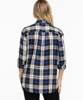 Plaid Button Front Shirt