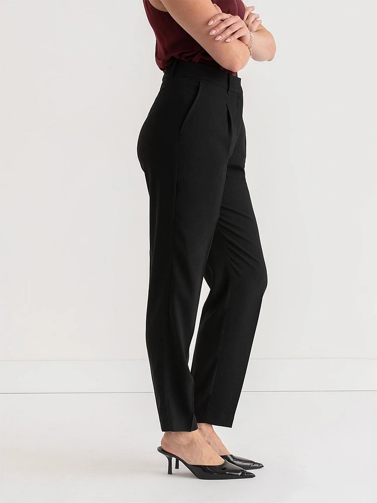 Slim Leg Crepe Pants