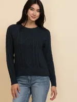 Cable Knit Pullover Sweater