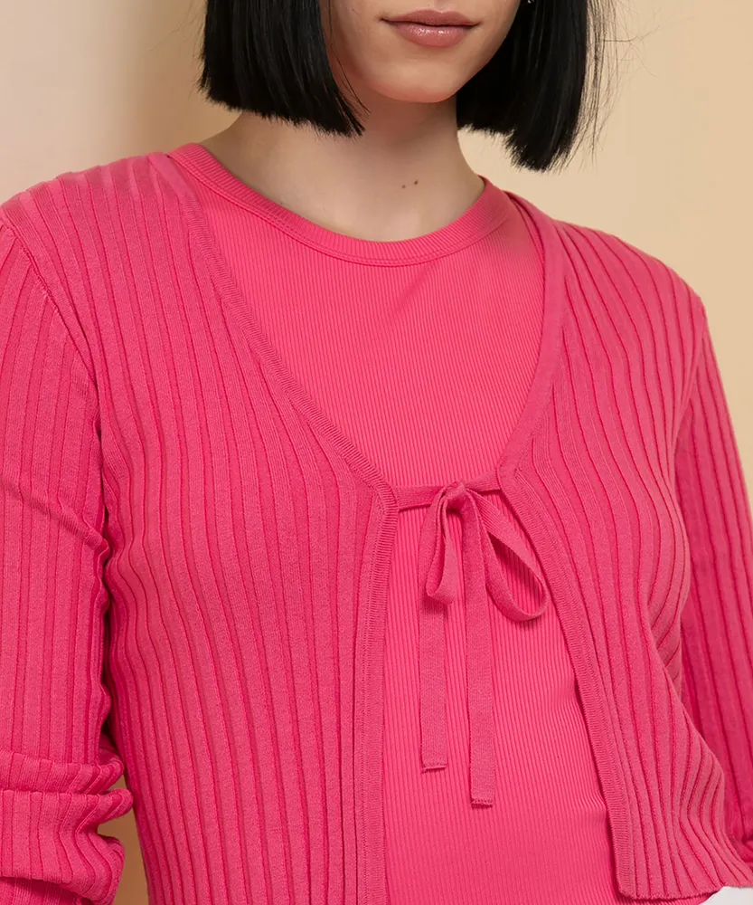 Tie-Front Cardigan