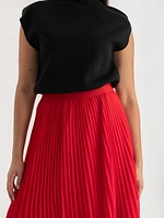 Release Pleat Midi Skirt