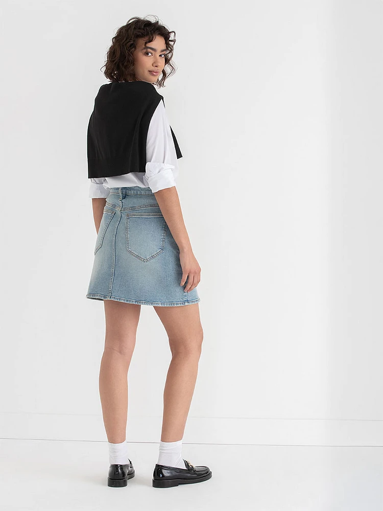 Denim Mini Skirt