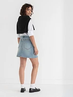 Denim Mini Skirt