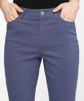 Microtwill Pull-On Crop Pant