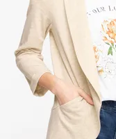Terry Shawl Collar Cover Up