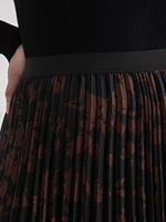 Pleated Midi Skirt