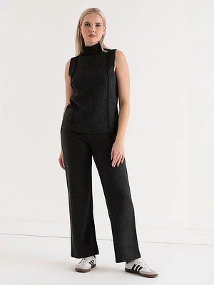 Soft Cotton Straight Leg Pant