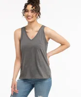 Pocketed V-Neck Tank Top