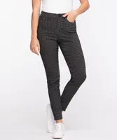 Microtwill Grid 5-Pocket Skinny Leg