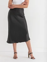 Satin Midi Skirt