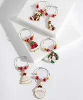 Festive Assorted Wine Charms