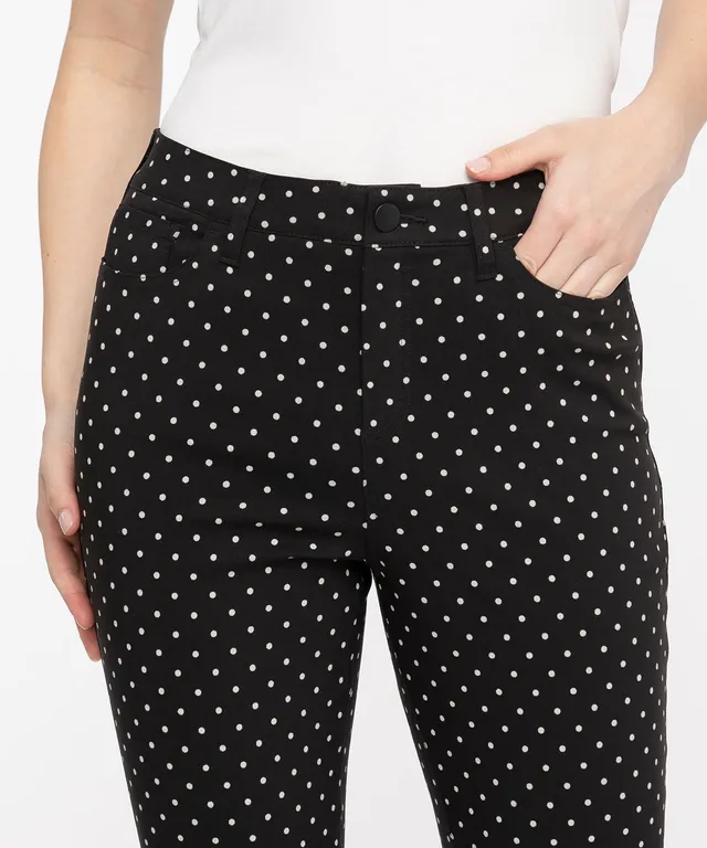 Ricki's Womens Black with White Polkadots Capris Size Medium in