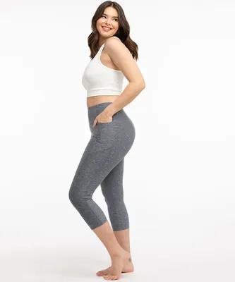Space Dye Cropped Active Legging