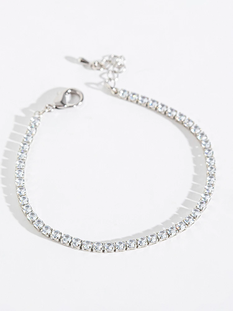 3mm Cubic Zirconia Tennis Bracelet