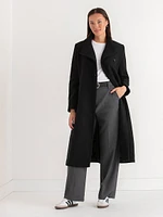 Etienne Wool Wrap Coat