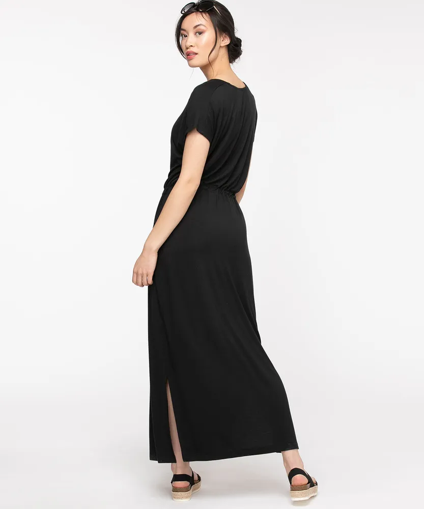 Drawstring Maxi Dress