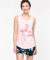 Flocking Fabulous Pajama Tank