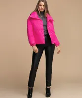 Snap Front Puffer Jacket