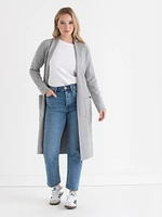 Long Cardigan with Tie Belt