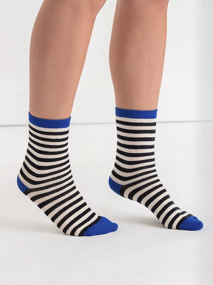 Striped Crew Socks