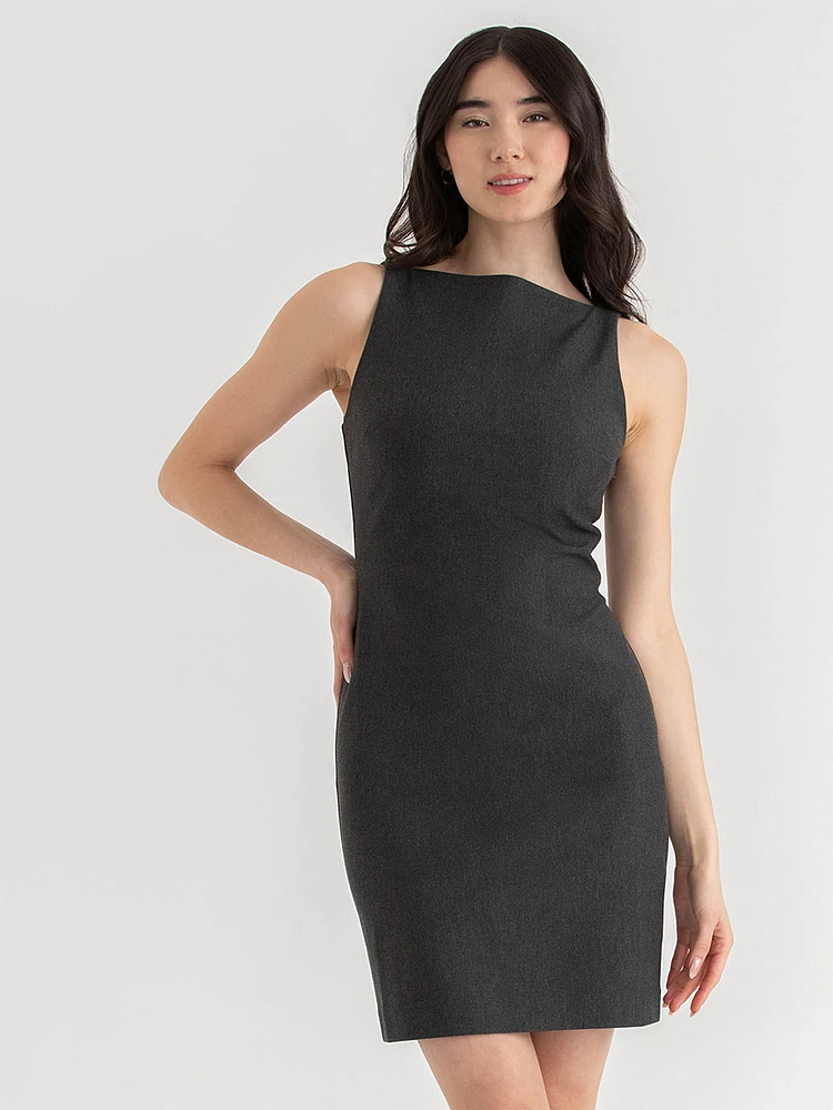 Luna Boatneck Dress Luxe Ponte