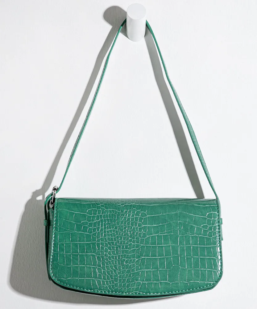 Croco Shoulder Bag