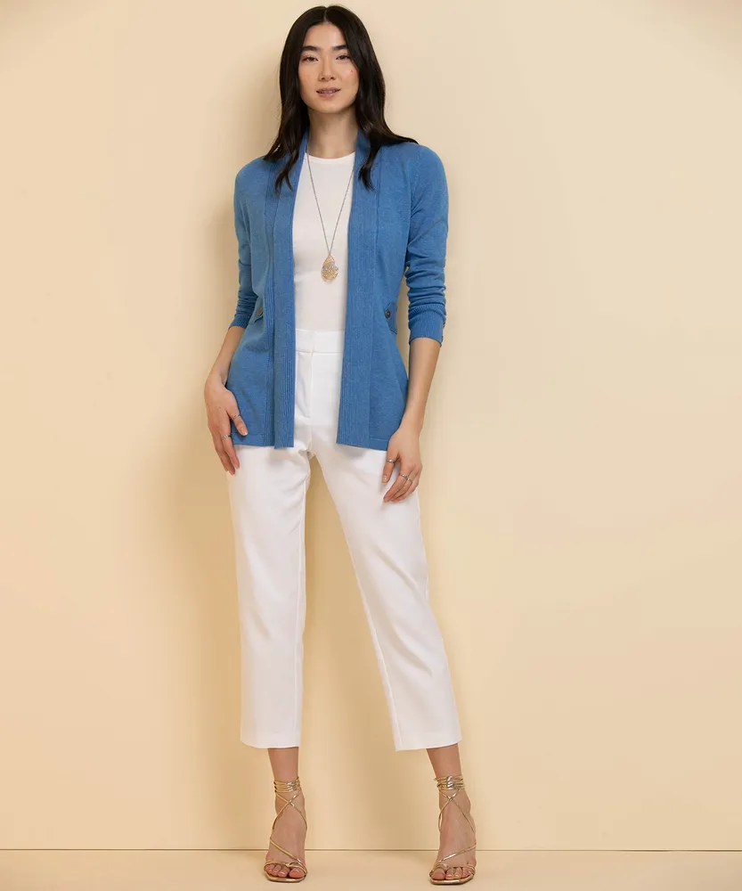 Side Tab Button Cardigan