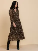 Long Sleeve Maxi Boho Dress