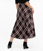 Plaid Midi Skirt