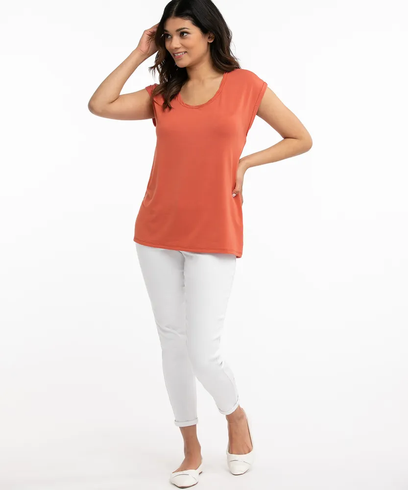 Eco-Friendly Twist Neck Tee