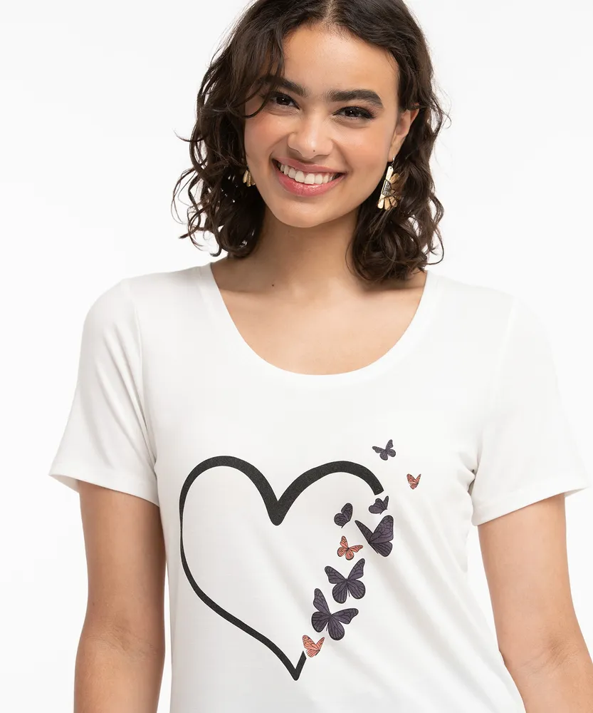 Eco-Friendly Heart & Butterfly Tee